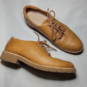 Aldo Flex Maedagua Oxford Women’s Brown Leather Lace Up Dress Shoes Size 8.5